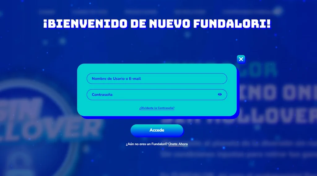 login fundalor casino mexico