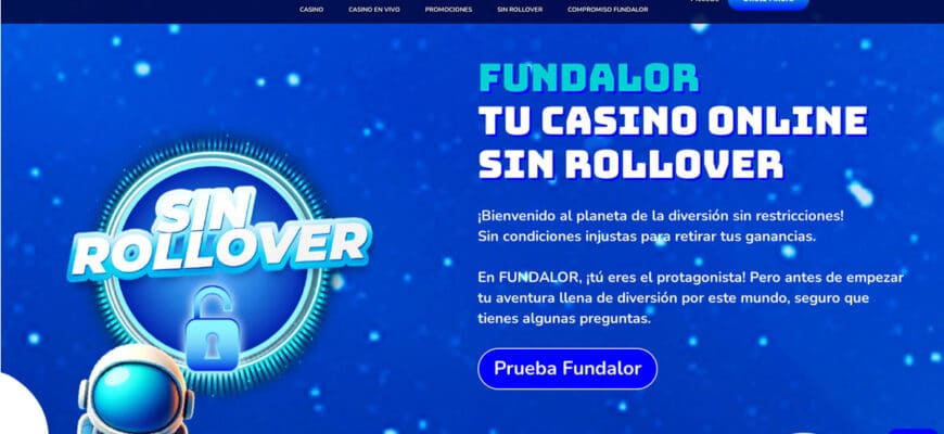 FUNDALOR: TU CASINO ONLINE SIN ROLLOVER